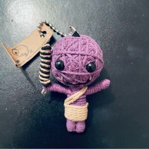 💜 Voodoo Doll Keychain/Cell Phone charm NEW